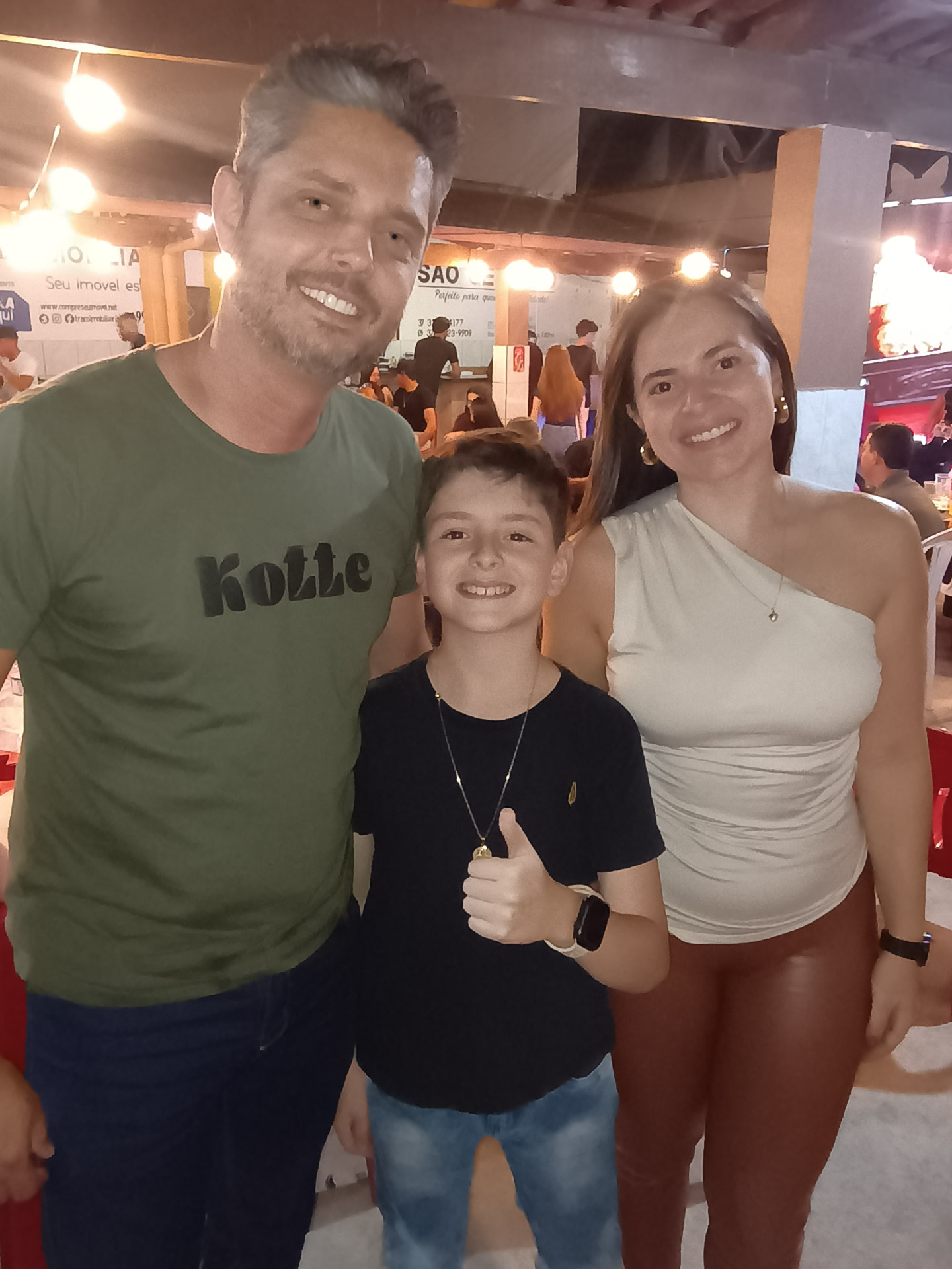 Com o público